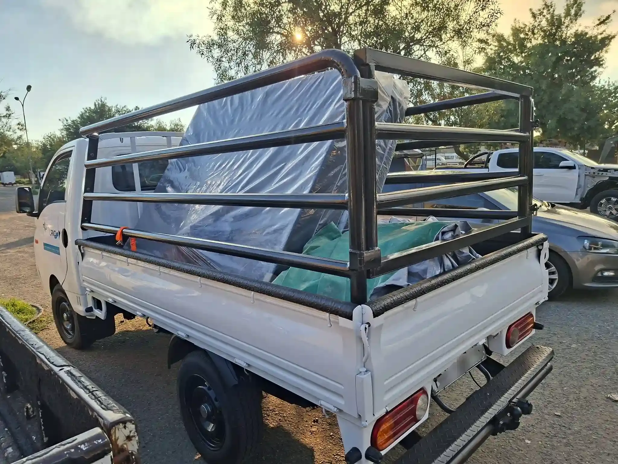 Nkuthobano fleet truck leaving warehouse
